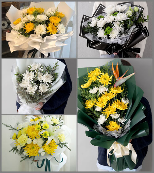 四川成都双流区胜利镇桂花村白事花束代送